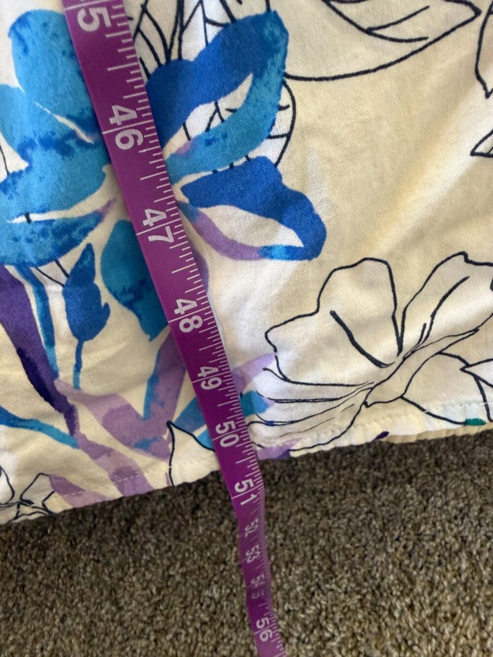 Floral spaghetti strap maxi dress, a tropical print. - Picture 7 of 7